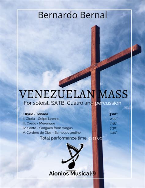 Venezuelan Mass - I. Kyrie - Solo Tenor And SATB A Capella